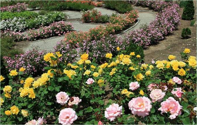 Blomsterfestivalens mindeparkhave i Japan