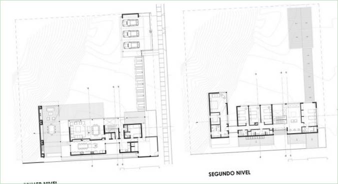 Grundplaner af et hus af Prado Arquitectos