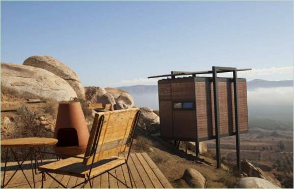 Terrasse med pejs og en fantastisk udsigt