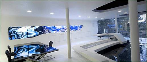Spiseområdet i futuristisk stil