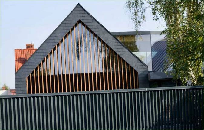 Projekt af et fritliggende hus i Tych