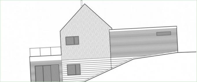 Facade af Harbour Heights-residensen, Inverness, Canada
