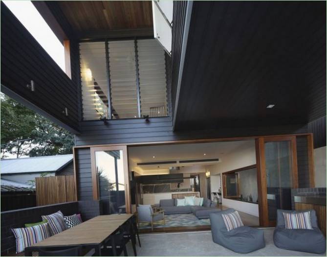 Moderne Brisbane cottage terrasse