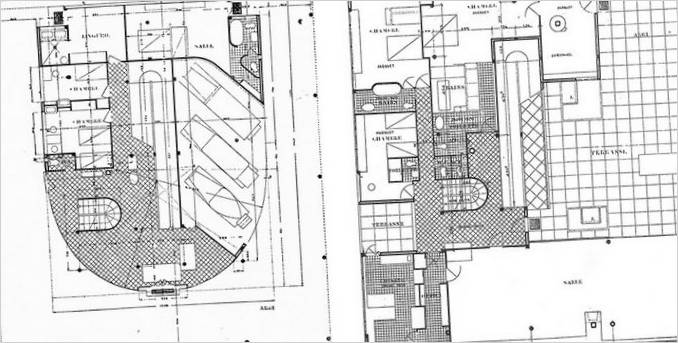 Grundplan for Villa Savoye