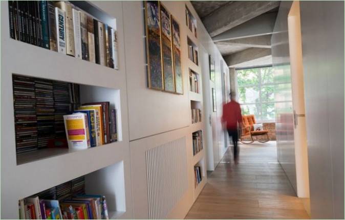 Clerkenwell Loft lejlighed hjem bibliotek i London