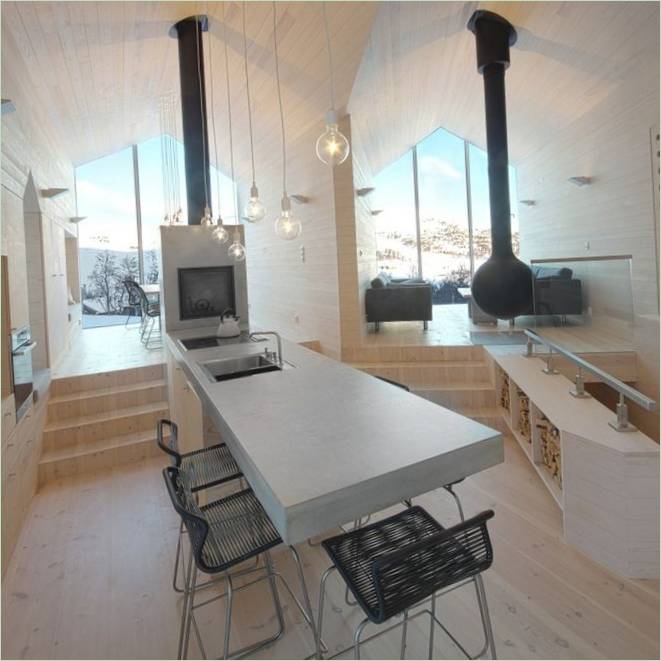Feriehus indretning af Mountain Lodge i Norge