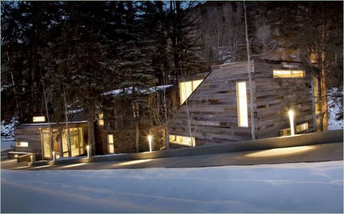 Interiør i Piampianos bolig af Studio B Architects, Woody Creek, Colorado, USA