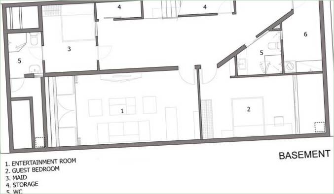 Folding Wall House plan af NHA DAN ARCHITECT