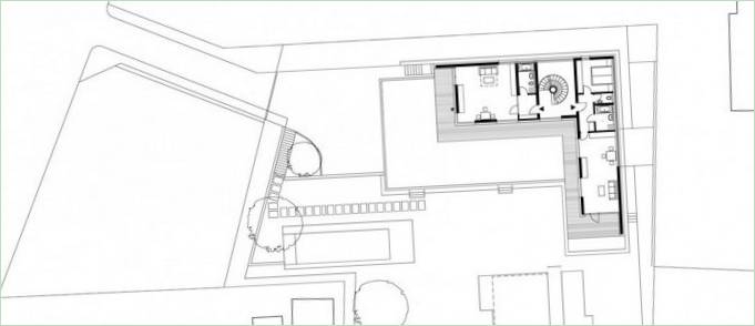 Interiør af et poolhus Haus SK i Østrig