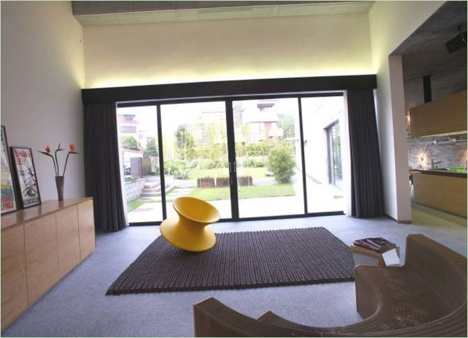 Moderne indretning af stuen