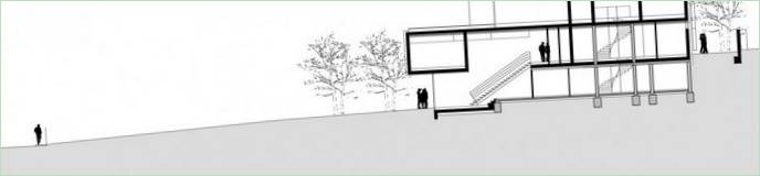 Interiør af poolhuset Haus SK i Østrig
