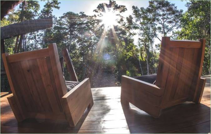Terrassen på Villa Kabru i Barzilia