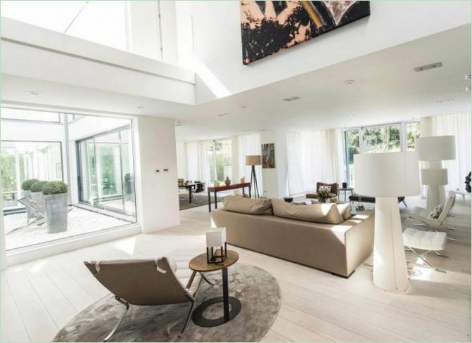 Pragtfuldt design af en duplex villa