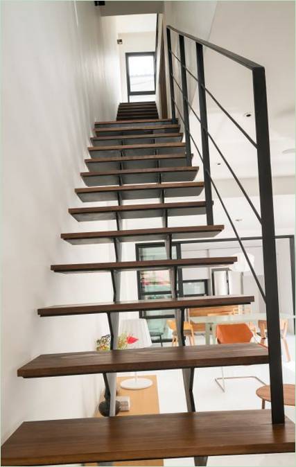 Design af fritstående hjem: trappen