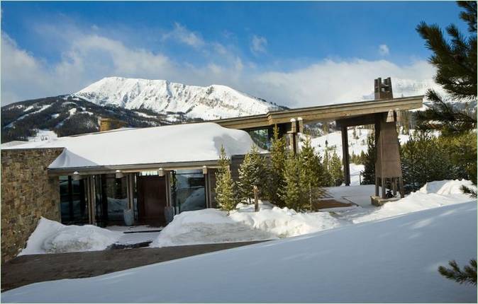 Lower Foxtail Residence Cottage arkitektur: sidefacade