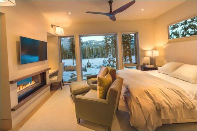 Indretning af soveværelse på Martis Camp Residence Lot 189