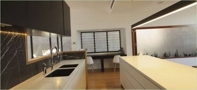 Moderne Brisbane cottage-køkken