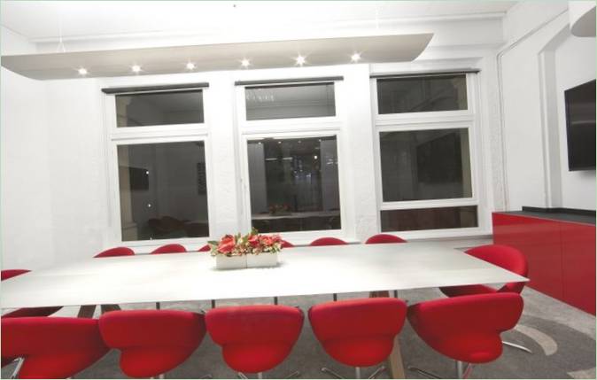 Design af renoveringen af Red Rock-bygningen