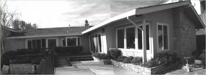 Moraga Residence i Californien før restaureringen