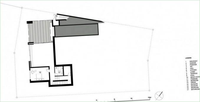 Plan for en moderne villa på Vame Beach, Sydafrika