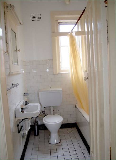 Badeværelsesinteriør før renovering
