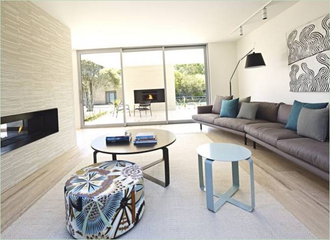 Indretning af en stue i California House