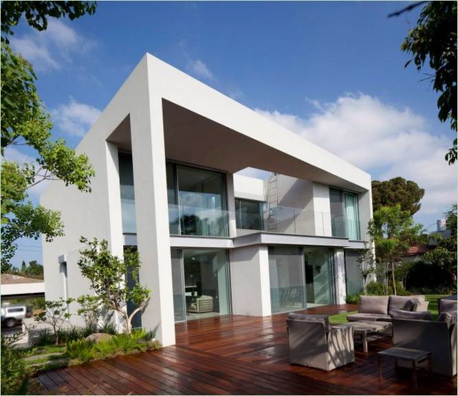 Udvendigt design af CH House i Tel Aviv