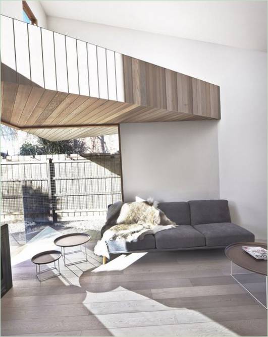 Sofa i det indre af Bow House Mansion