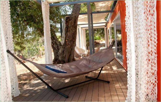 Terrassen på Nomad mini-hotel
