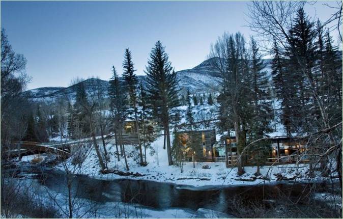 Interiør i Piampianos bolig af Studio B Architects, Woody Creek, Colorado, USA