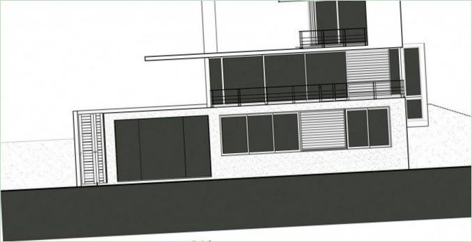 Plan for en moderne villa på Vame Beach, Sydafrika