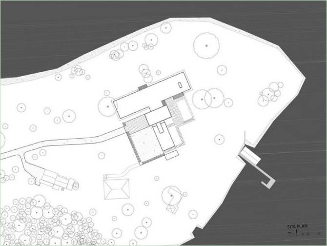 Plan for et hus på landet i Easton