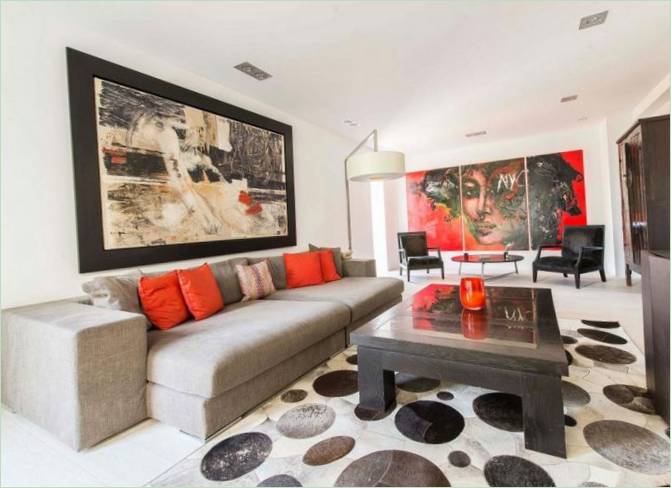 Fantastisk design af en villa i to plan