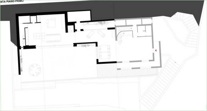 Privat hus skematisk diagram af Casa MT