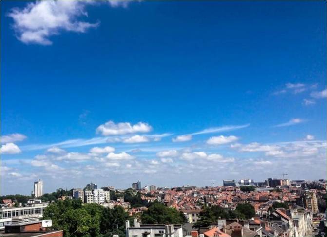 Elsene udsigt fra penthousens vindue
