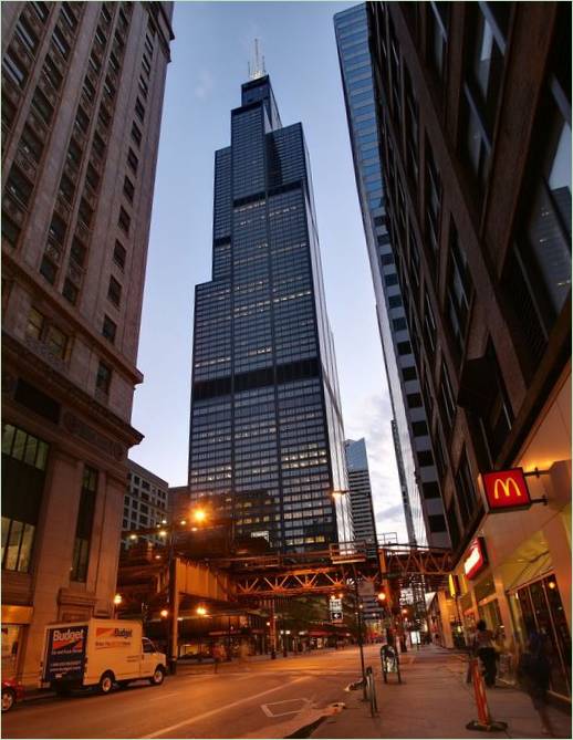 Skyskrabere med en fantastisk udsigt - Willis Tower Skyskraberne med fantastisk udsigt er Willis Tower