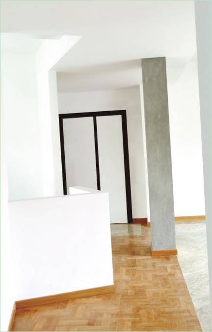 Lyse farver, fladt interiørdesign