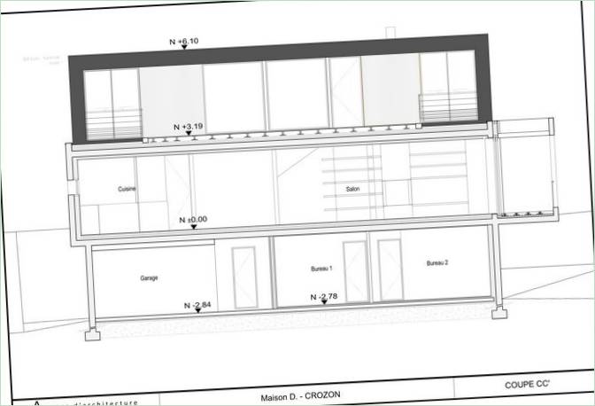 Grundplaner skematiske oversigter over Crozon-boligen