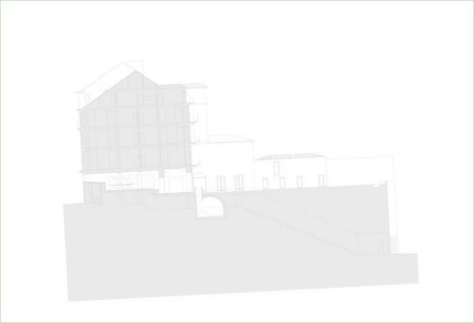 Grundplaner af et gammelt hus Casa na Rua de Sao Mamede ao Caldas