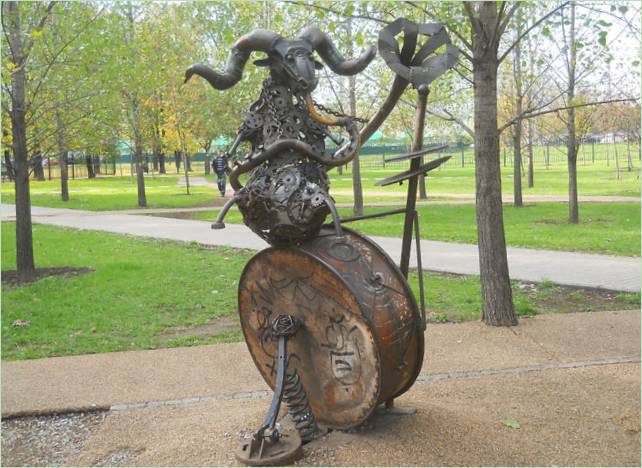 Skulptur i Zodiac Signs Park