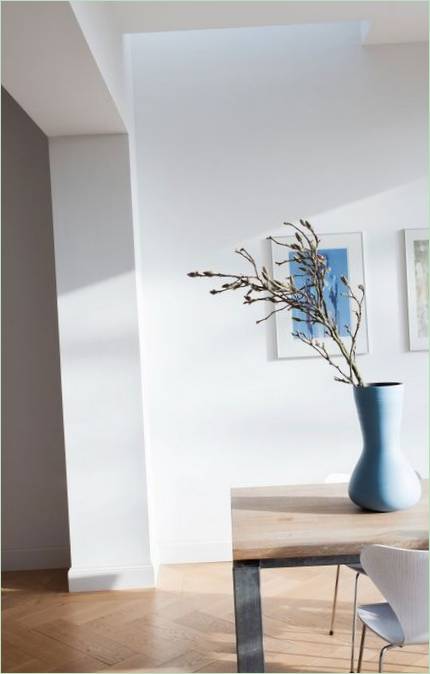 Blå vase i moderne stil hjem interiør-3