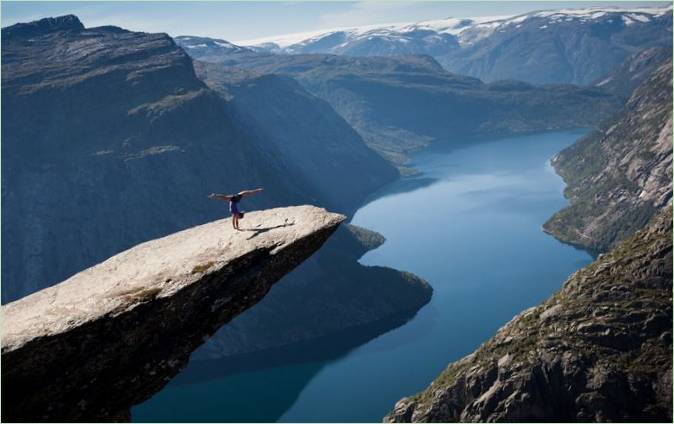 Trolls Tongue Mountain i Norge