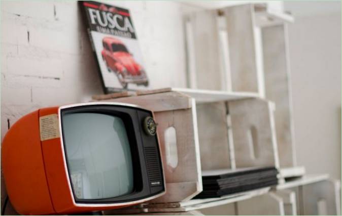 Et gammelt lille tv