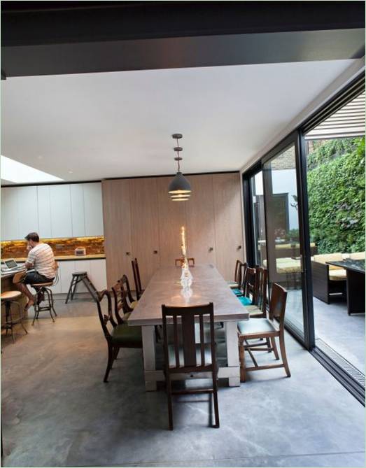 Design af spiseområdet i Calvin Street, London