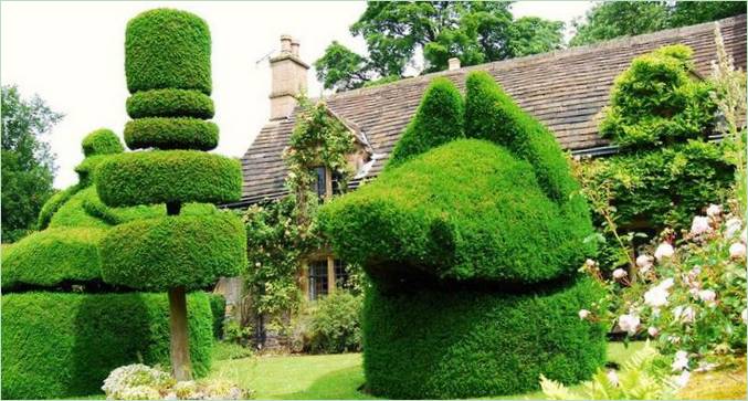 Middelalderhaven ved Haddon Hall